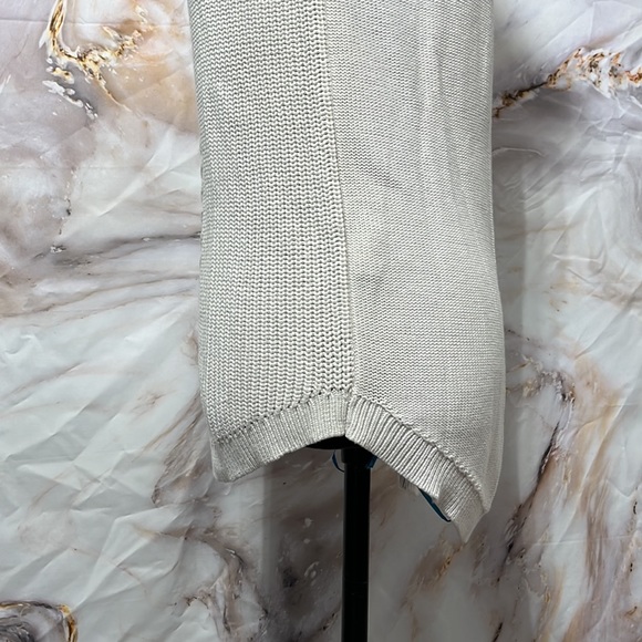 Banana Republic Turtle Neck Cable Knit Sweater Long Sleeve Cream SZ S - Picture 5 of 11